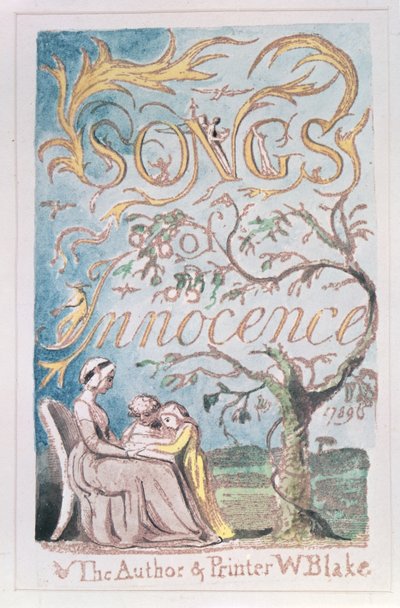Songs of Innocence; Title Page, 1789 by William Blake